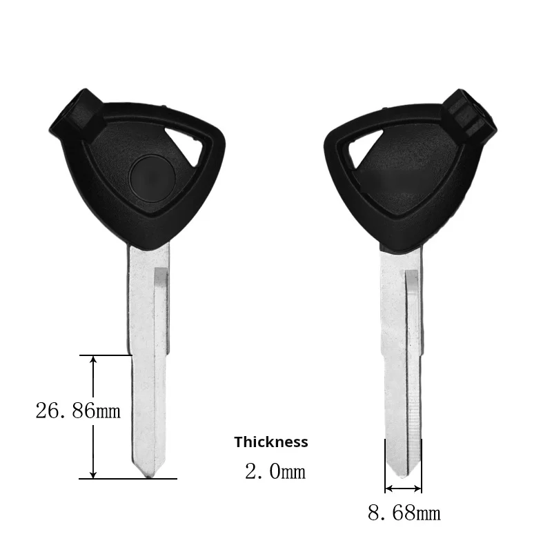 Chave da motocicleta Yamaha, adequado para: Yamaha Jinzhan, Qiaoge I, Fuxi AS, Xuying 125, em branco sem ímã