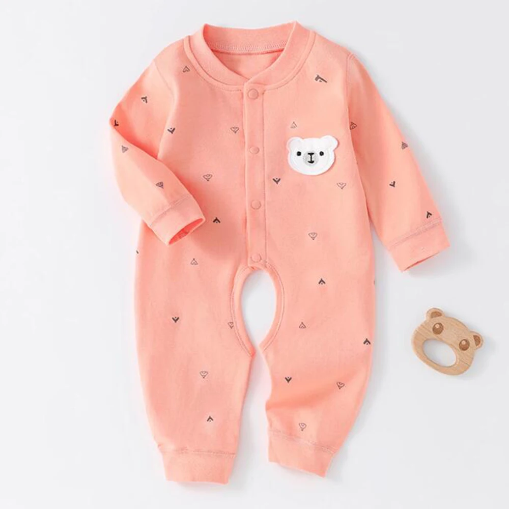 Baby Long Sleeve Jumpsuit For Girls Cotton Spring Autumn Winter Newborn Clothes Infant Rompers