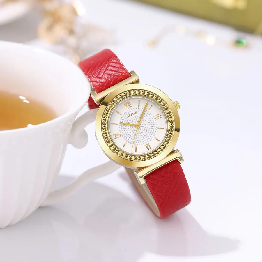 

Часы женские кварцевые в британском стиле с ремешком, в Корейском стиле