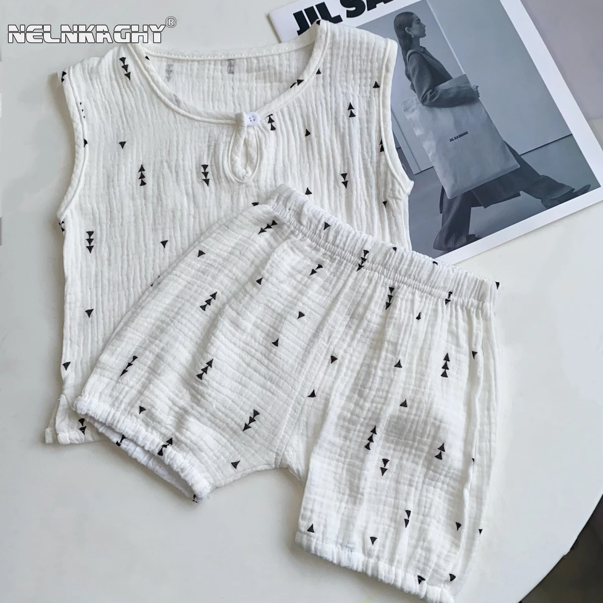 

2024 Summer New in Kids Baby Boys Girls Casual Comfort 100% Cotton Clothing Set 2pcs - Children Print Top T-shirts + Shorts