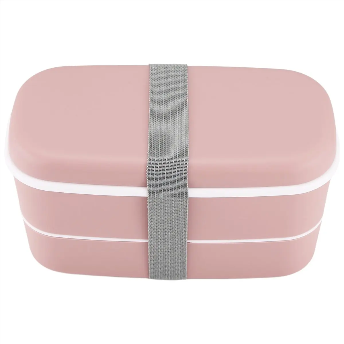 Microwavable 2 Layer Lunch Box with Compartments Leakproof Bento Box Insulated Food Container Lunch Box Pink &LICG