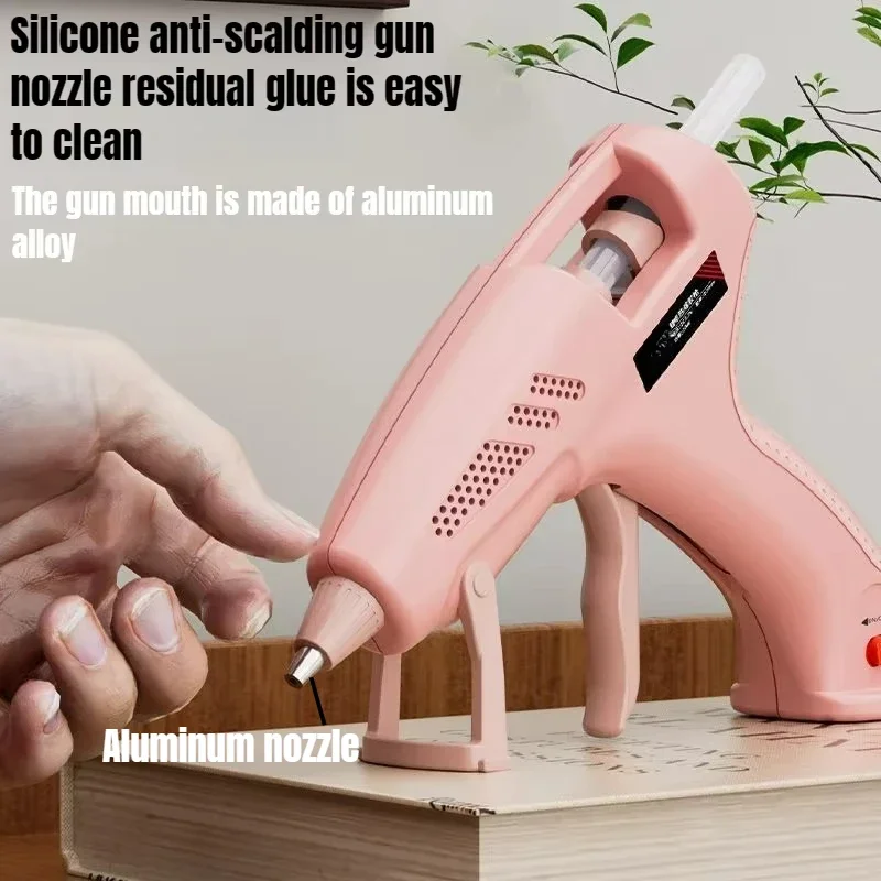 Rechargeable Glue Guns ,7mm Portable Cordless Hot Silicone Gun 3.7V,60 Min Use,Type-C Charging, 2600mAh,Kids DIY Crafts Tools