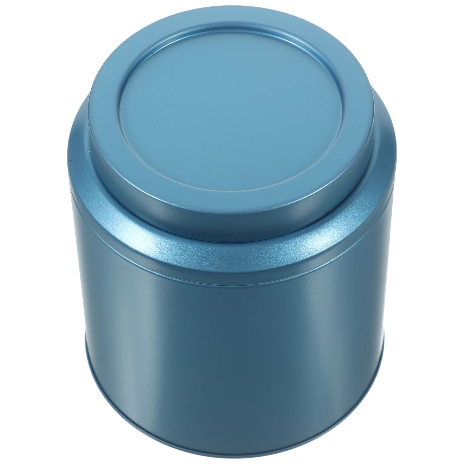 

Tea Canister Airtight Storage Jars Tinplate Container Blue Tins Loose Leaf Tea Stainless Steel Food Storage