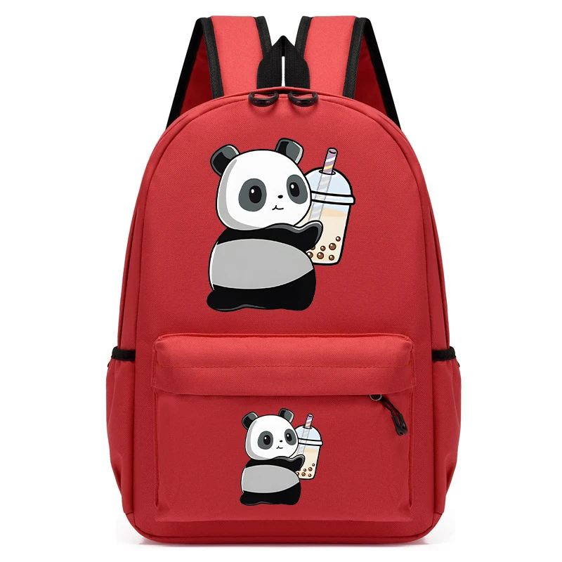 Saco de escola leve para crianças Mochila Bagpack para criança Bagpack para jardim de infância Bagpack Bagpack Bagpack Bagpack, Boba, Panda, Bubble Tea, Anime Bags