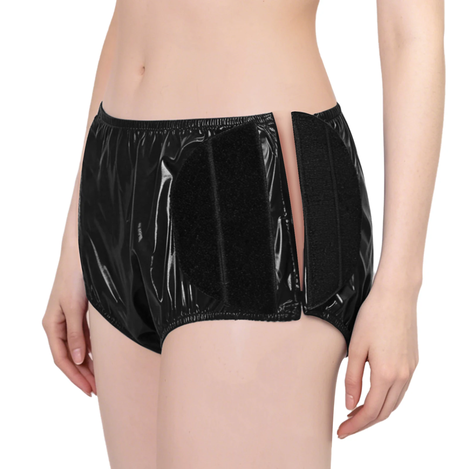 Women Mens Waterproof Special Need Reusable Diaper Cover Incontinence Briefs Underwear with Hook And Loop Fastener at Sides