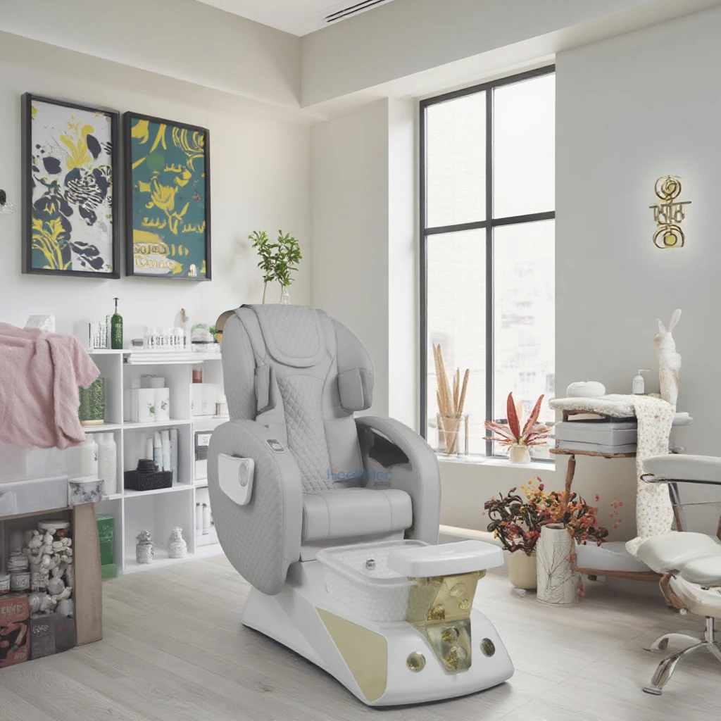 

Luxury Nail Salon Massage Hydraulic Cozy Spa Chair Hydromassage Pedicure Chair