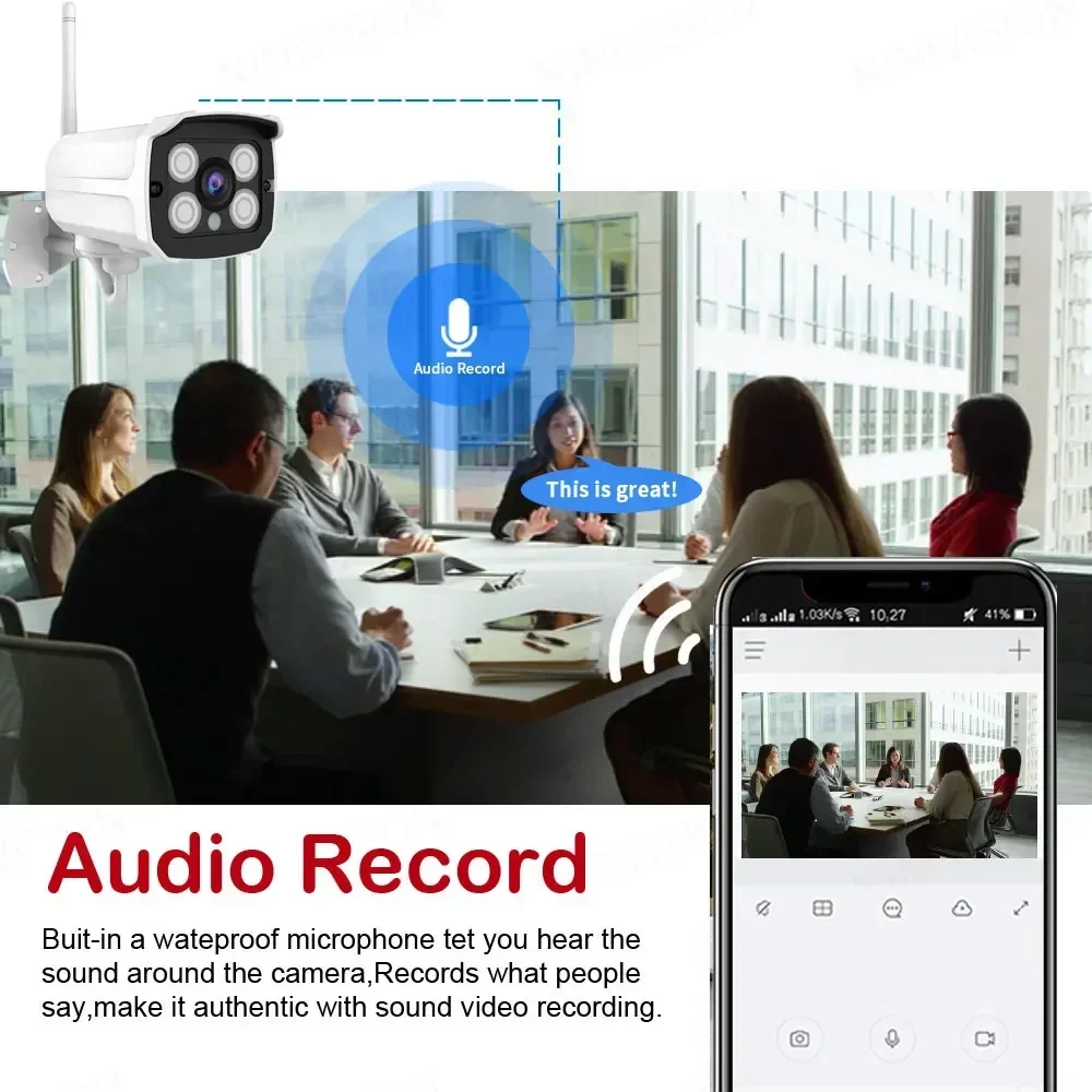 Tuya Smart Life 8CH/4CH CCTV Kit 5MP/3MP WiFi NVR System، IP66 Metal Shell، كاميرا مراقبة أمنية مقاومة للماء مع شاشة #2