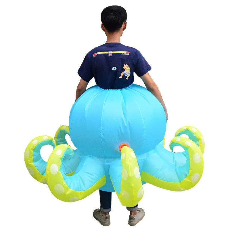 Halloween Party Novelty Dress Up Show Props Octopus Inflatable Costume, Octopus Inflatable Costume Cosplay Costumes