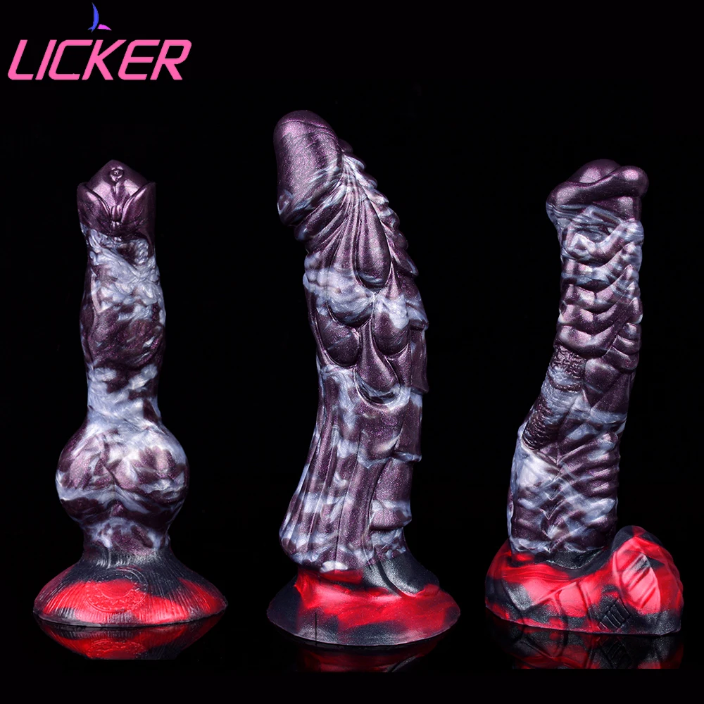 

LICKER Fantasy Animal Dildos With Suction Cup G-point Stimulation Penis Anal Dick Vaginal Massager Sex Toys For Women Masturbate