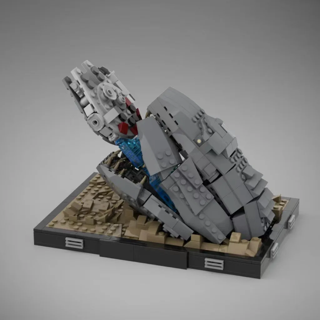 Interstellar Asteroid Adventure Scene Model Building Blocks Spacecraft Bricks Decor Gift For Adult Sci-fi Collectors