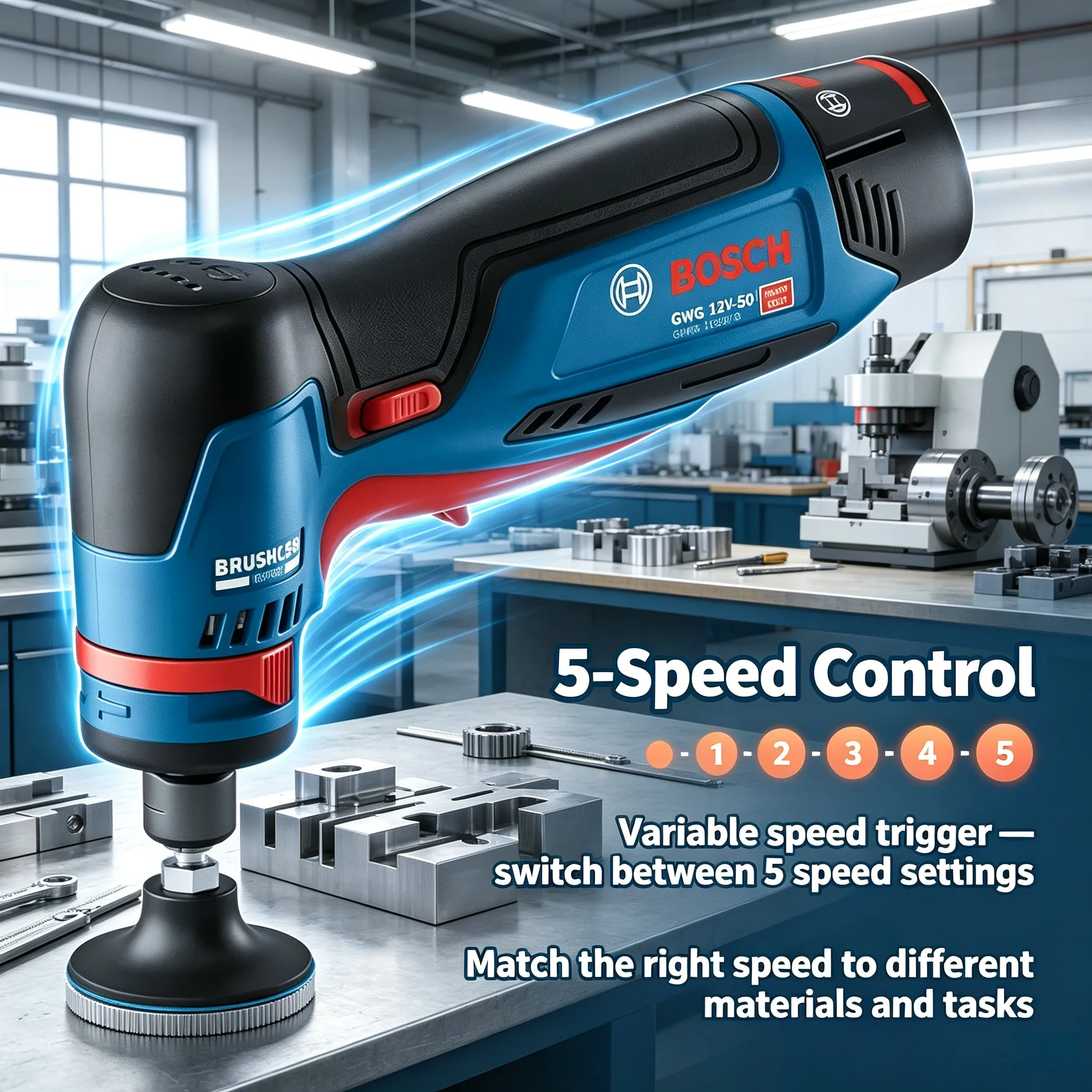 Bosch Power Tools GWG 12V-50 S: High-Performance 12V Right Angle Sander