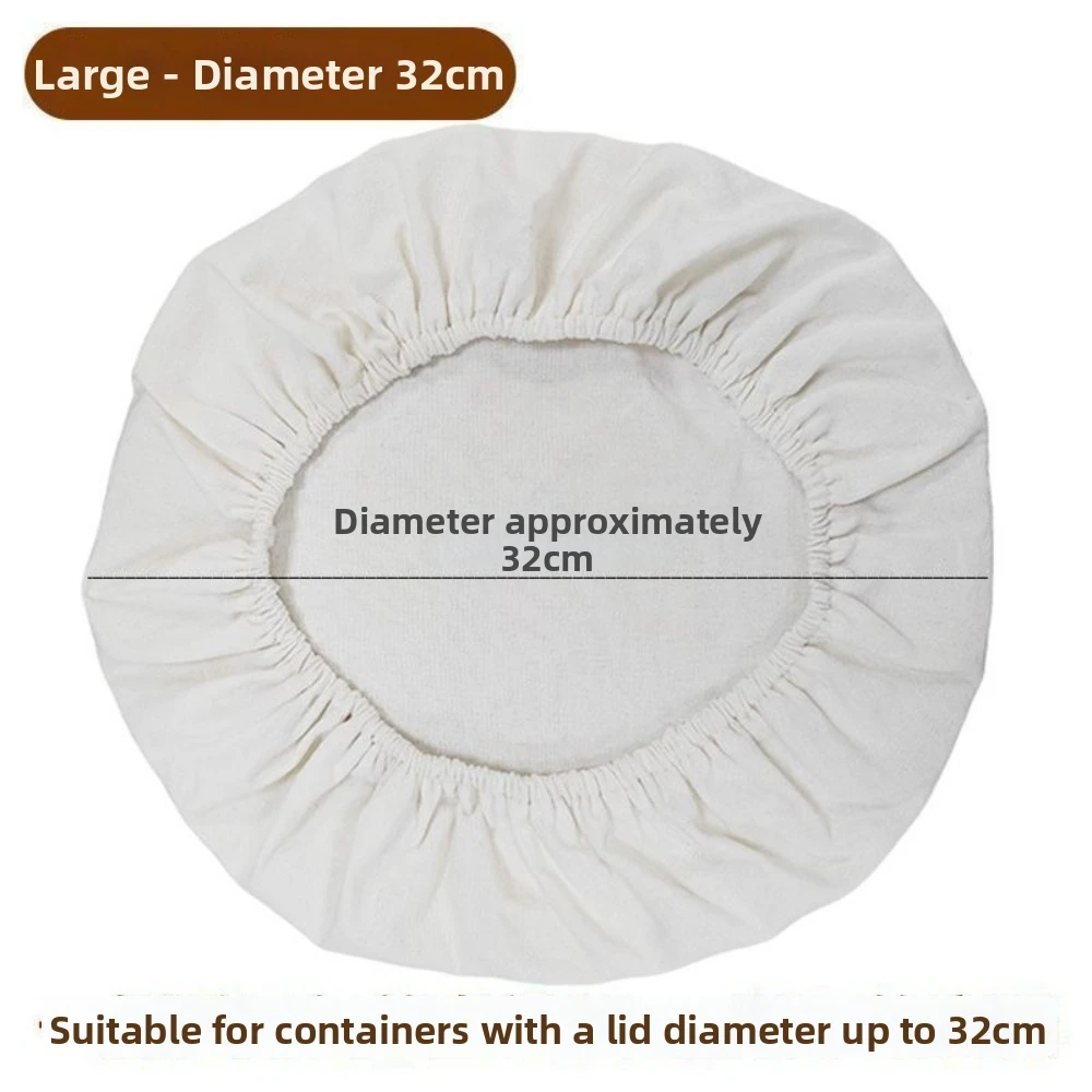 Elastic Design Cotton Lid Cover Condensation Control Absorbent Material Round Lid Protector Heat Resistant Durable Cotton