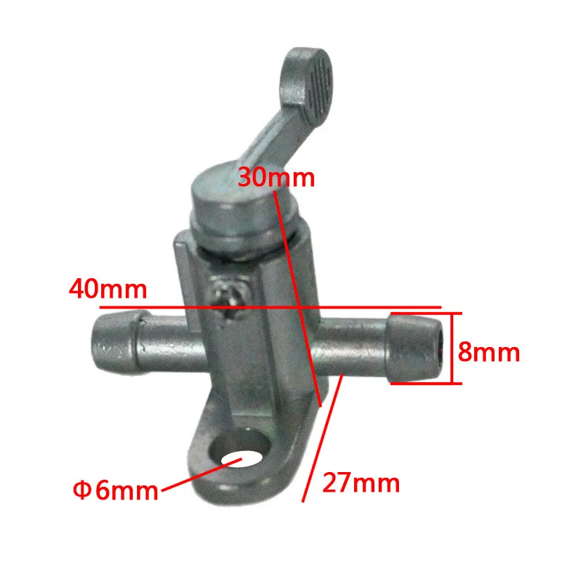 Suitable for Honda Kawasaki Yamaha ATV PW50 PW80 Motorcycle Universal 8mm 5/16'' Fuel Tap Gas Petrol Valve Fuel Tank Switch