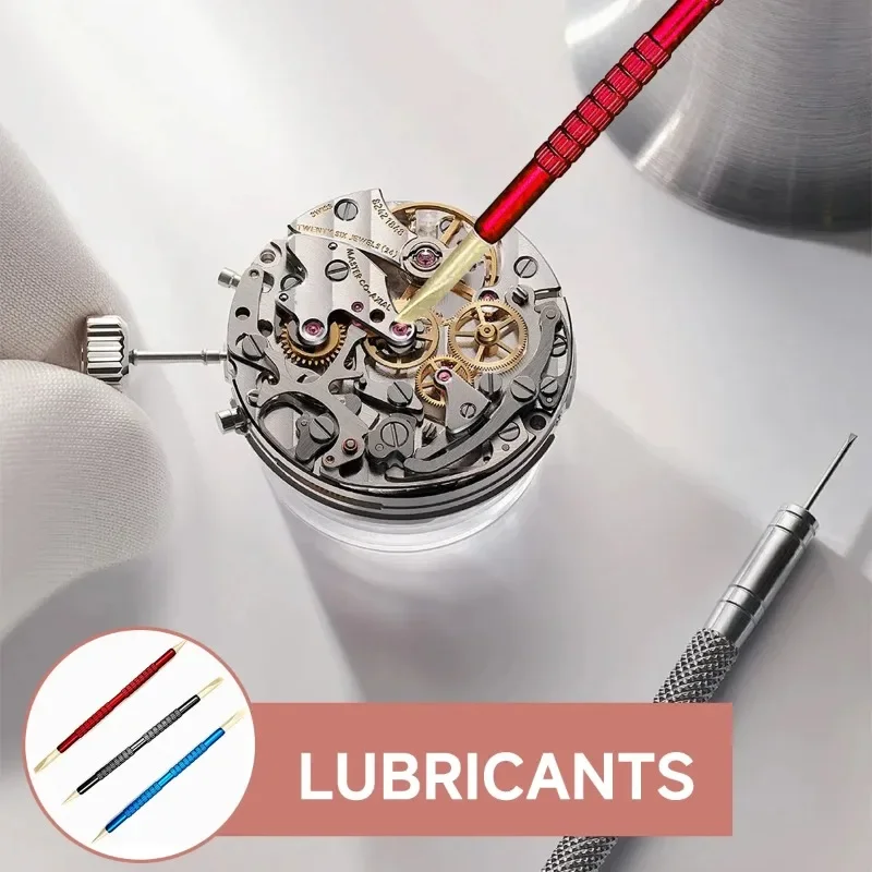 Peek Stick with Auxiliary Movement Core Clamp Watch Dial Cleaning Pen Watchmaker Watch Repair Tool Double-Ended Color Assist Rod