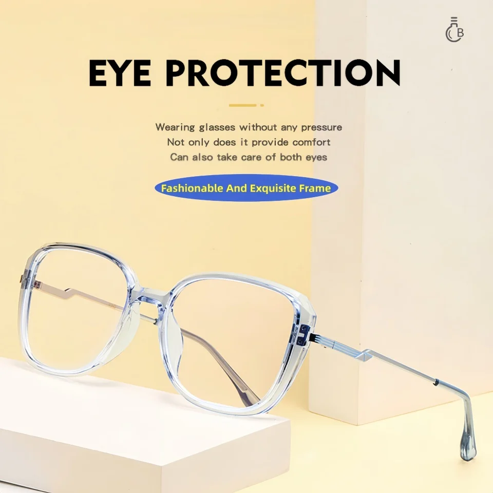 new-exquisite-irregular-temple-design-fashionable-and-trendy-metal-frame-women's-daily-office-reading-prescription-glasses-uv400