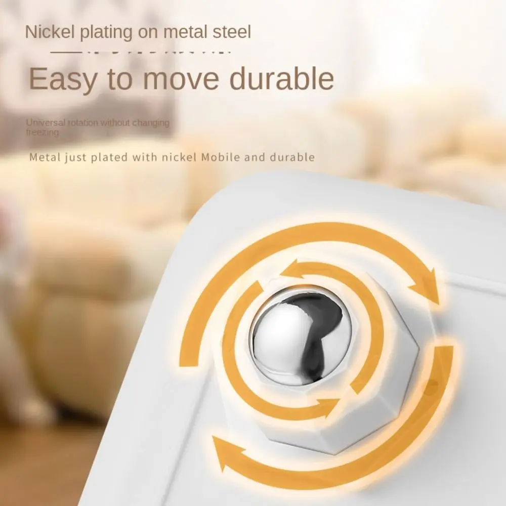 

4PCS Mini Self-Adhesive Universal Pulley Heavy Duty 360° Rotation Universal Wheel Whirl Rollers Furniture Caster Furniture