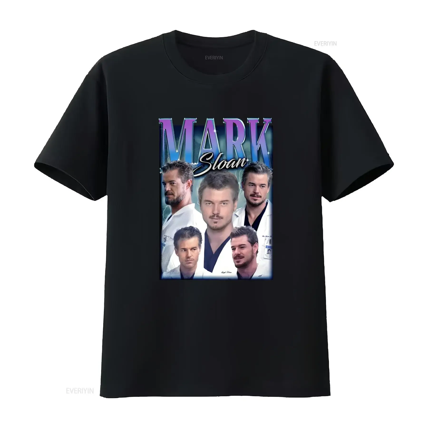 Mark Sloan T Shirt sweaT hoodie merch greys anatomy vintage Washed Versatile Soft Stretched Top For Everyday Wear Breathable