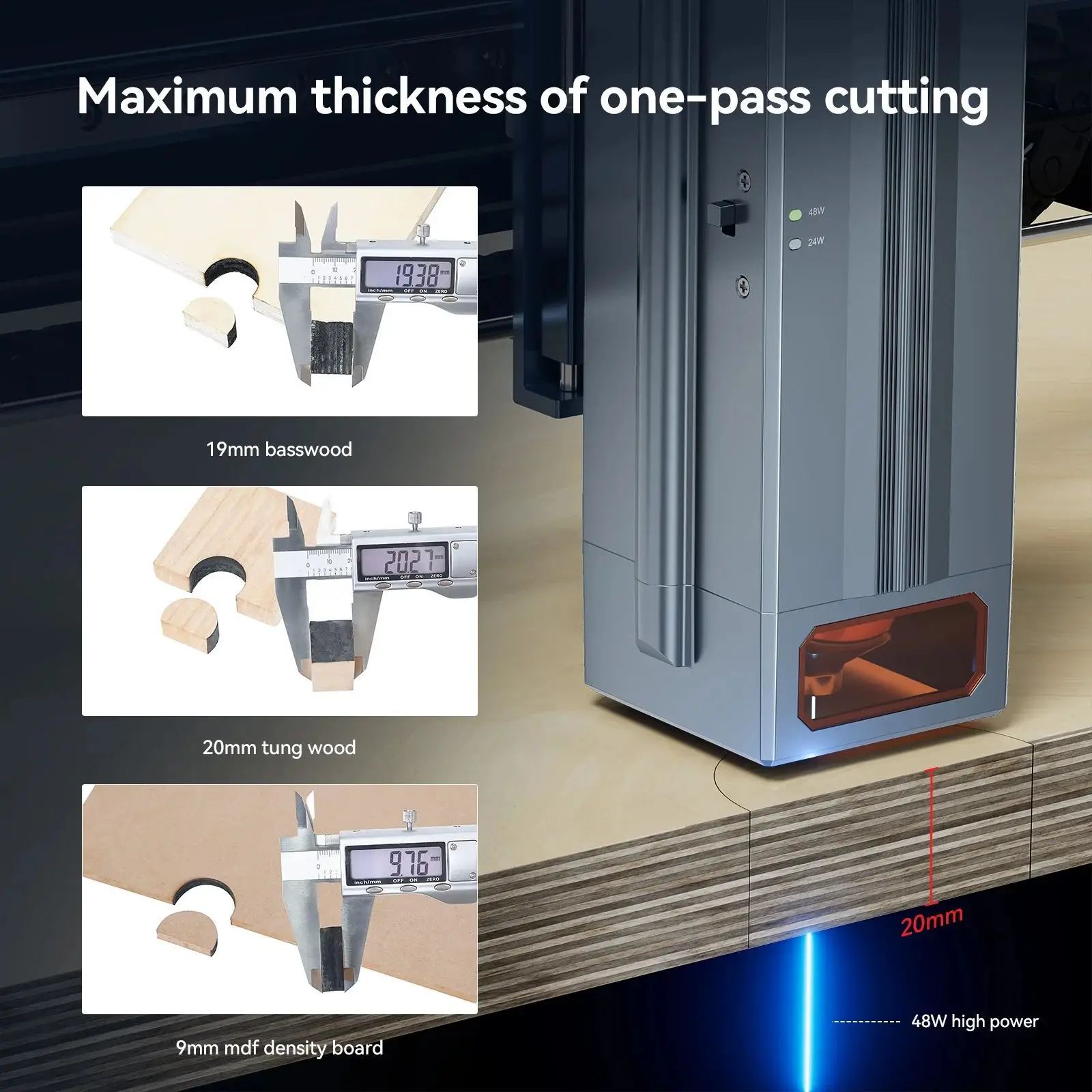 ATOMSTACK X40 S40 MAX 800*400mm Area Size 210W Professional Grade Laser Engraving and Cutting Machine