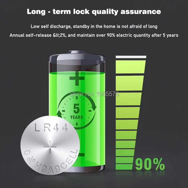 50pcs Alkaline Cell Coin Battery 1.55V AG13 LR44 Button Batteries LR1154 SR44 A76 357A 303 357 AG 13 For Watch Toys