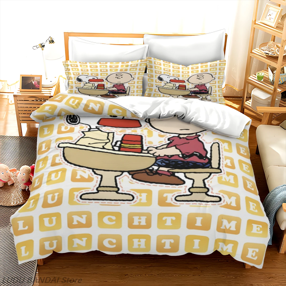 Snoopy Duvet Cover Set Snoopy  - Luxury Lifestyle Items 评论和价格