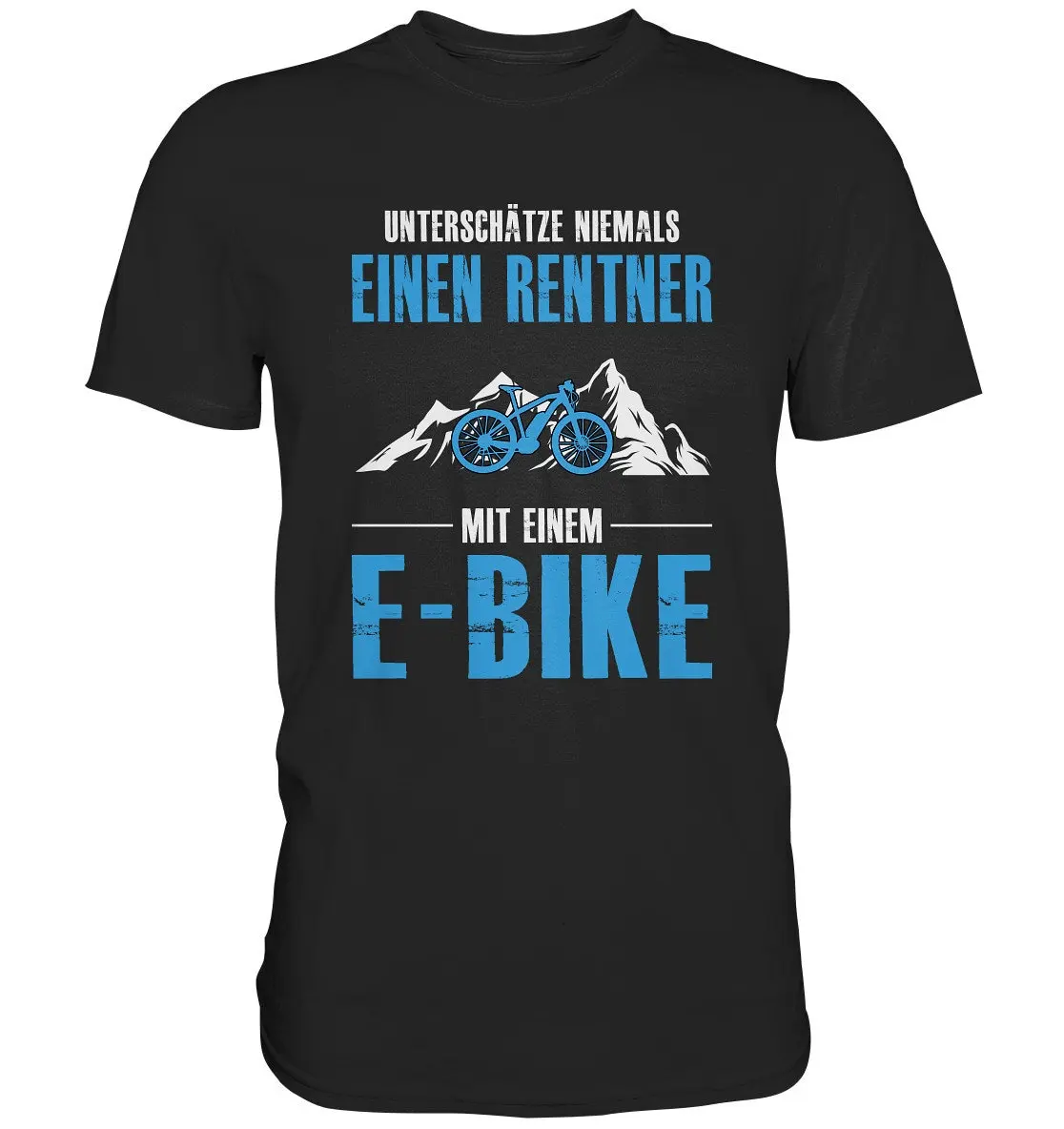 Cyclist Cycling Bicycle Electric Bike Pensioner E T Shirt