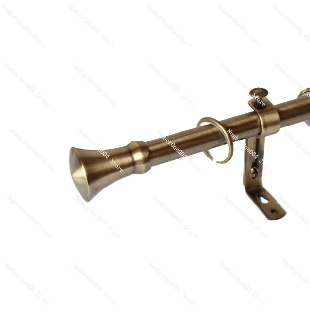 

Bronze Retro Curtain Rod Home Decoration Single and Double Rod Track Ring Accessories Customization