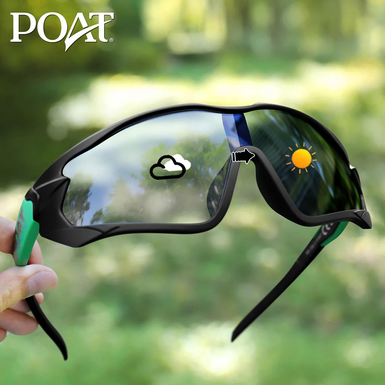Mode Marke Photochrome Sonnenbrille Männer Frauen Outdoor Radfahren Reiten Reisen Fahren Camping Brille Camouflage Eyeweare