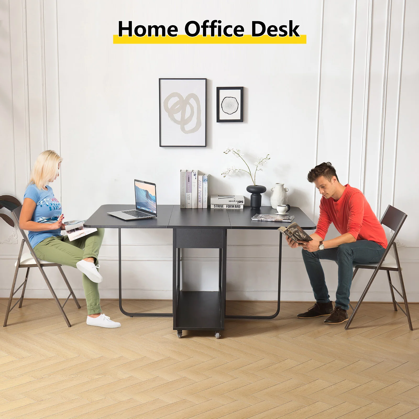 Передвижной модный складной обеденный стол, мебель, экономия места, многофункциональный прямоугольный обеденный стол и складные стулья