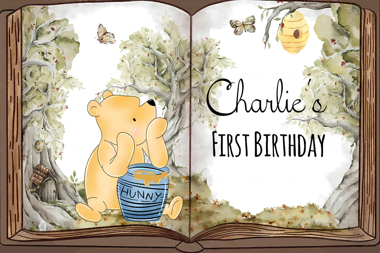 خلفية ديزني ويني ذا بو ، إكسسوارات كشك الصور ، لافتة الفينيل ، صور ضوئية ، زفاف ، حفلة عيد ميلاد ، خلفيات