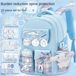 Sanrio Cinnamoroll Cute Fashion Printing Escuela Student Campus Backpack Mochilas Aestethic Bag Kawaii Large Capacity