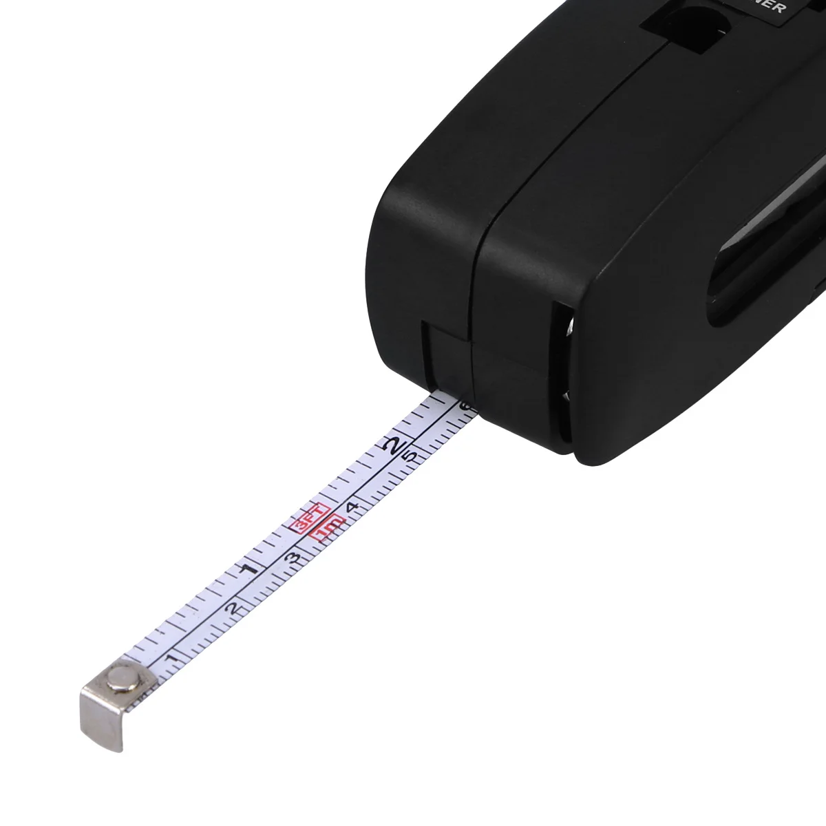 مجموعة أدوات مكتبية متعددة الوظائف، مجموعة أدوات بحجم الجيب الأسود، قاعدة مرنة، مبراة دباسة #1