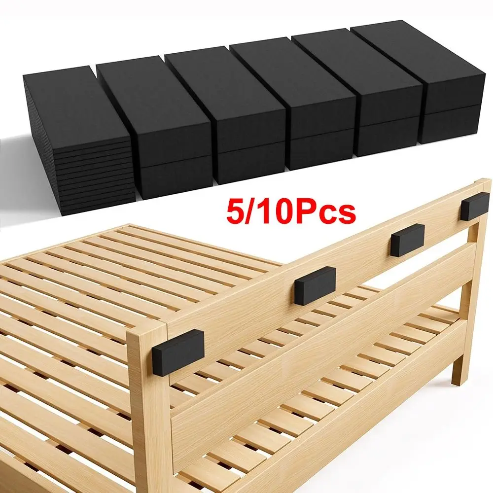 Double-sided Adhesive Furniture Wall Protectors Anti Vibration Shock Protection Headboard Stoppers Black White EVA Foam Pads Bed