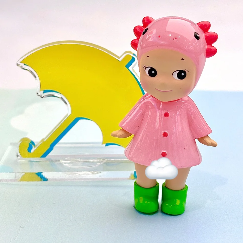Mini-Figur „Ich liebe Regentage“-Serie, stilvolle Figur, Schreibtischdekoration, kreatives Geschenk, Sammlerstück – Detail 5