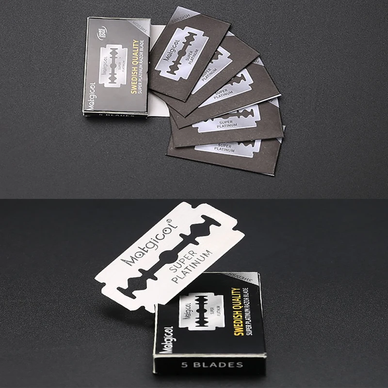 50/100PCS New mens razor blade Swedish stainless steel barber double edge razor blade Razor Blades For Double Edge Razor