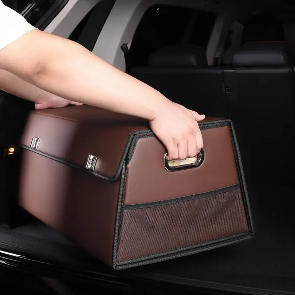 

Large Capacity Car Trunk Organizer Box Folding Waterproof Folding Trunk Storage Pockets Crushing Resistance Keep Warm