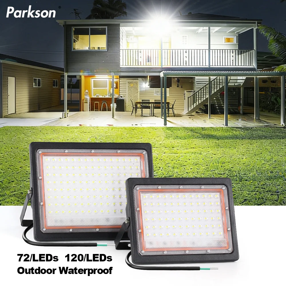 Led Floodlight Outdoor IP66 Waterproof 72 120LEDs LED Flood Light Spotlight LED Reflector Stage Lamp Floodlight Street Lamp