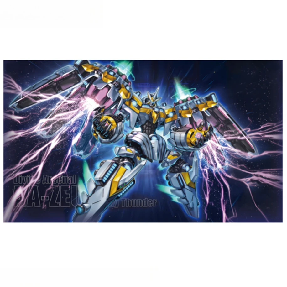 

Yugioh Divine Arsenal AA-ZEUS — игровой коврик Sky Thunder Yu-Gi-Oh! TCG OCG Коллекционная карта Duel Plate Резиновый коврик для карт Коврик для мыши