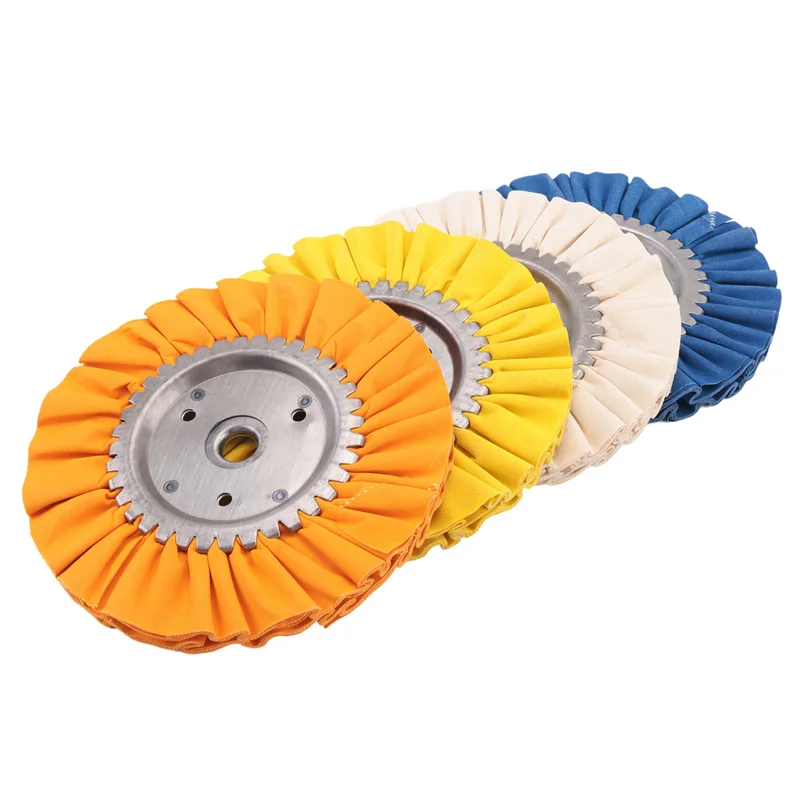 ABXF-Airway 研磨ホイールキット、アングルグラインダー用木工機械布ホイール、直径 8 インチ、4 個