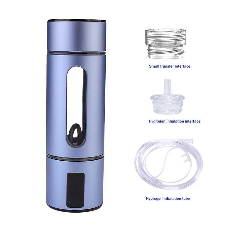 NEW Portable hydrogen water bottle generator SPE PEM tech Molecular Hydrogen Water Maker with an Inhaler Adapter