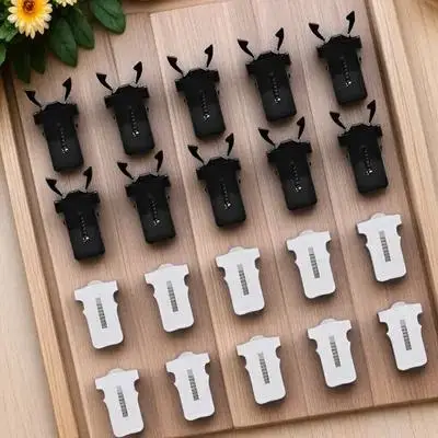 

20pcs Garbage Can Lock Push-Type Switch Buckle Trash Can Replacement Catch Latches Plastic Buckles For Home Use Smooth