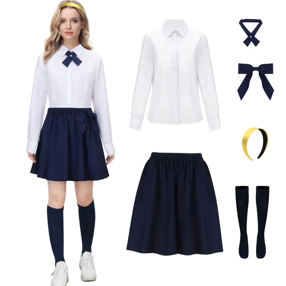 

Blair Waldorf School Uniform Gossip Girl Cosplay Costume Women Halloween Outfits Party Suit