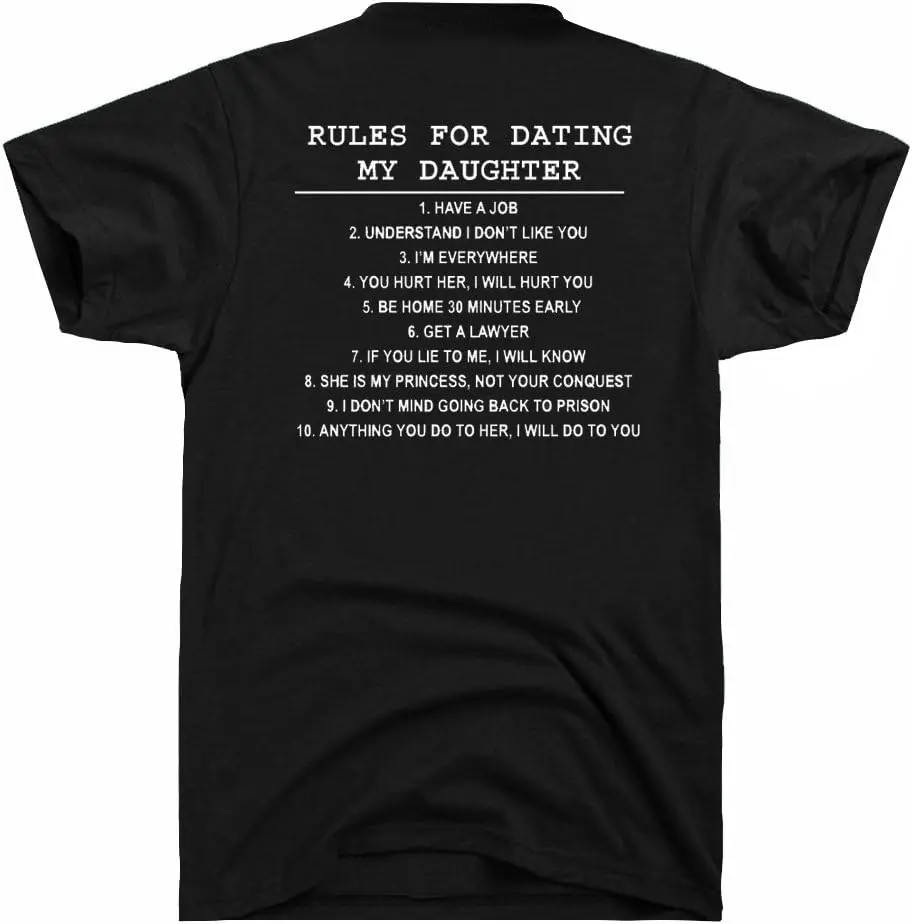 

Men's Top Ten Rules Dads Against Daughters Dating T Shirt