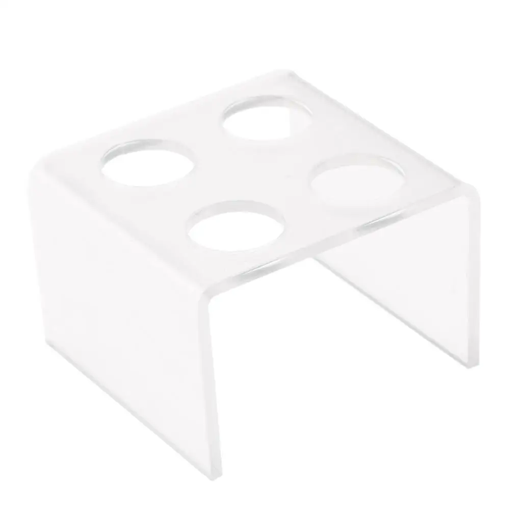 حامل بلسم الشفاه بتصميم بسيط مكون من 4 فتحات من الأكريليك لأداة صنع اليد #5