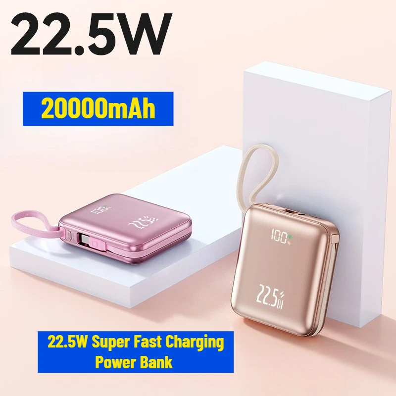 

22.5W Super Fast Charging Power Bank with 3C Certification 20000mAh Large Capacity Portable Charger