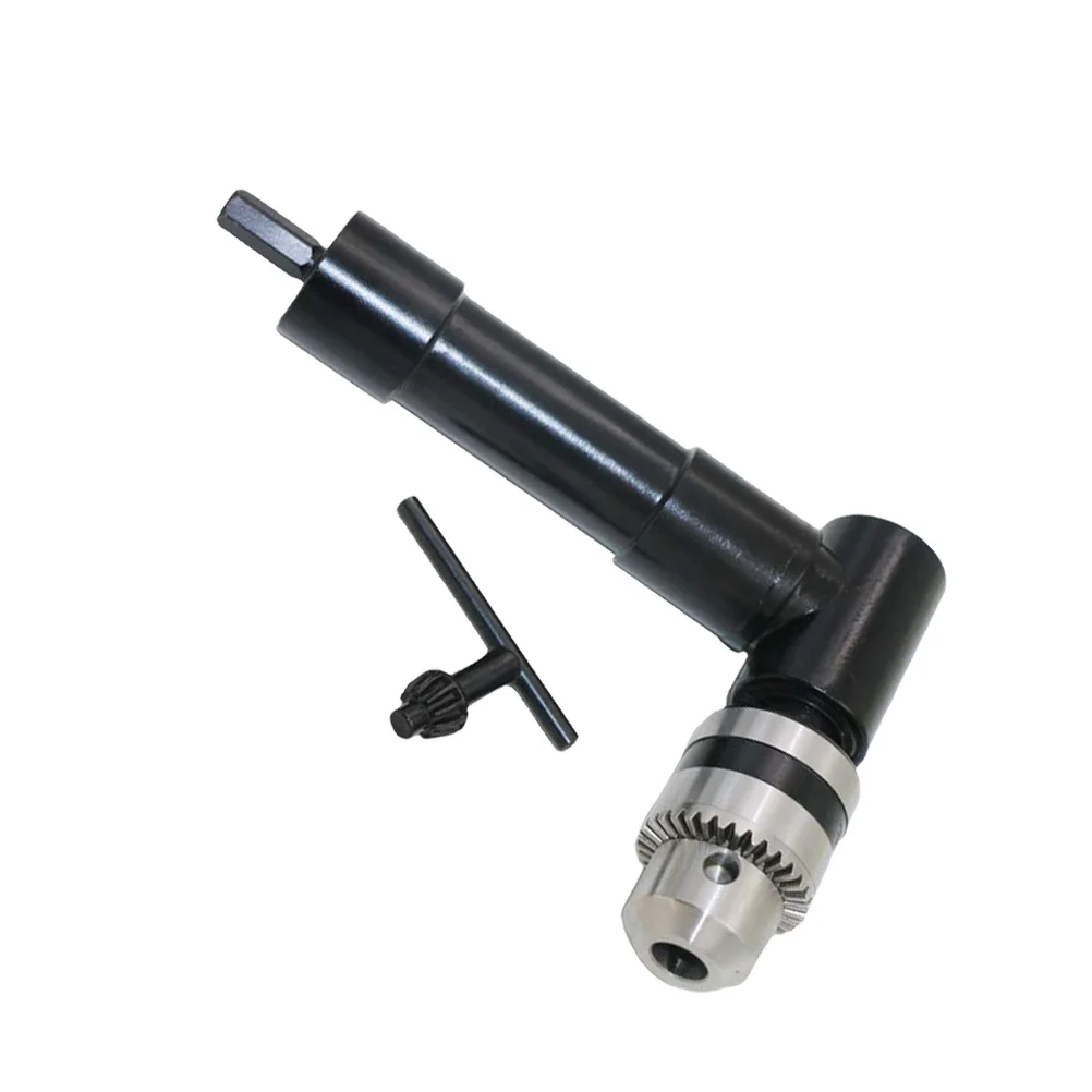 

90 Degree Angle Drill Bit Extension Adaptor Electric Right Angle Attachment 0.8-10Mm Clamp For Hex Triangular Handle
