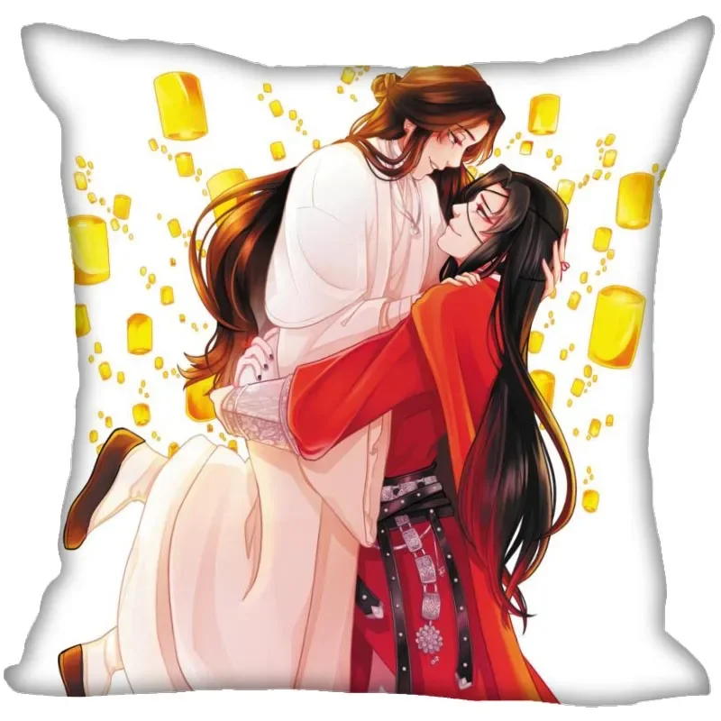 New Arrival Tian Guan Ci Fu Pillow Cover Bedroom Home Wedding Decorative Pillowcase Square Zipper Pillow Cases Soft No Fade 0913