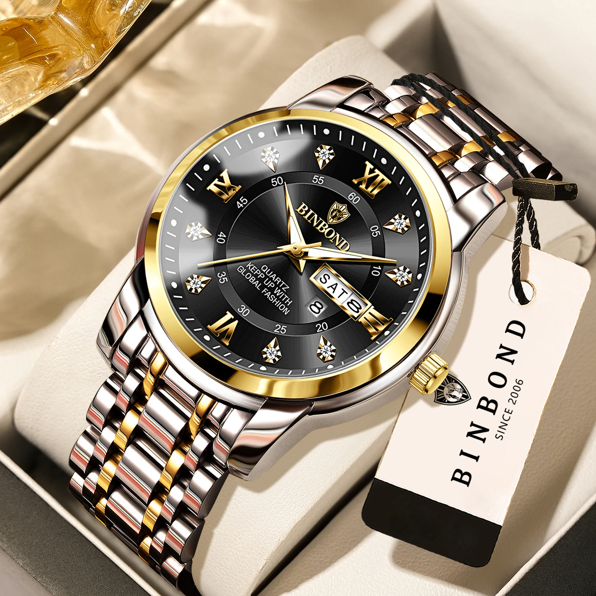 Men's Original Quartz Watch, Waterproof Luminous Design