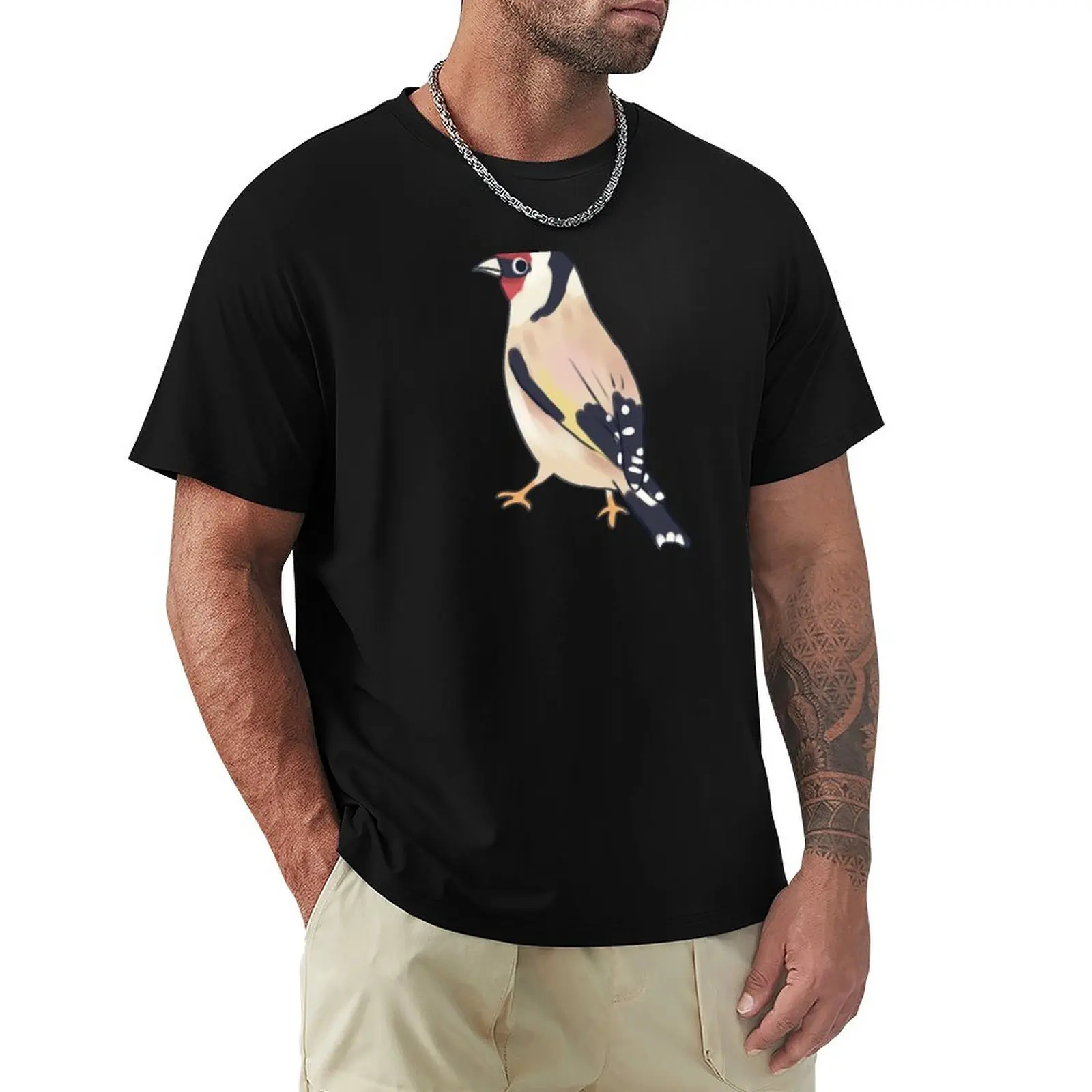 

Cute Goldfinch T-Shirt baggy shirts street wear Louboutins graphics Men's clothing