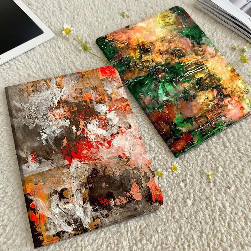 

Чехол для планшета с абстрактным красно-оранжевым текстурным рисунком для Xiaomi Redmi Mini Pad SE K 2 4 5 6 7 8 2023 2025 11 8.8 11.2 10.1 Pro