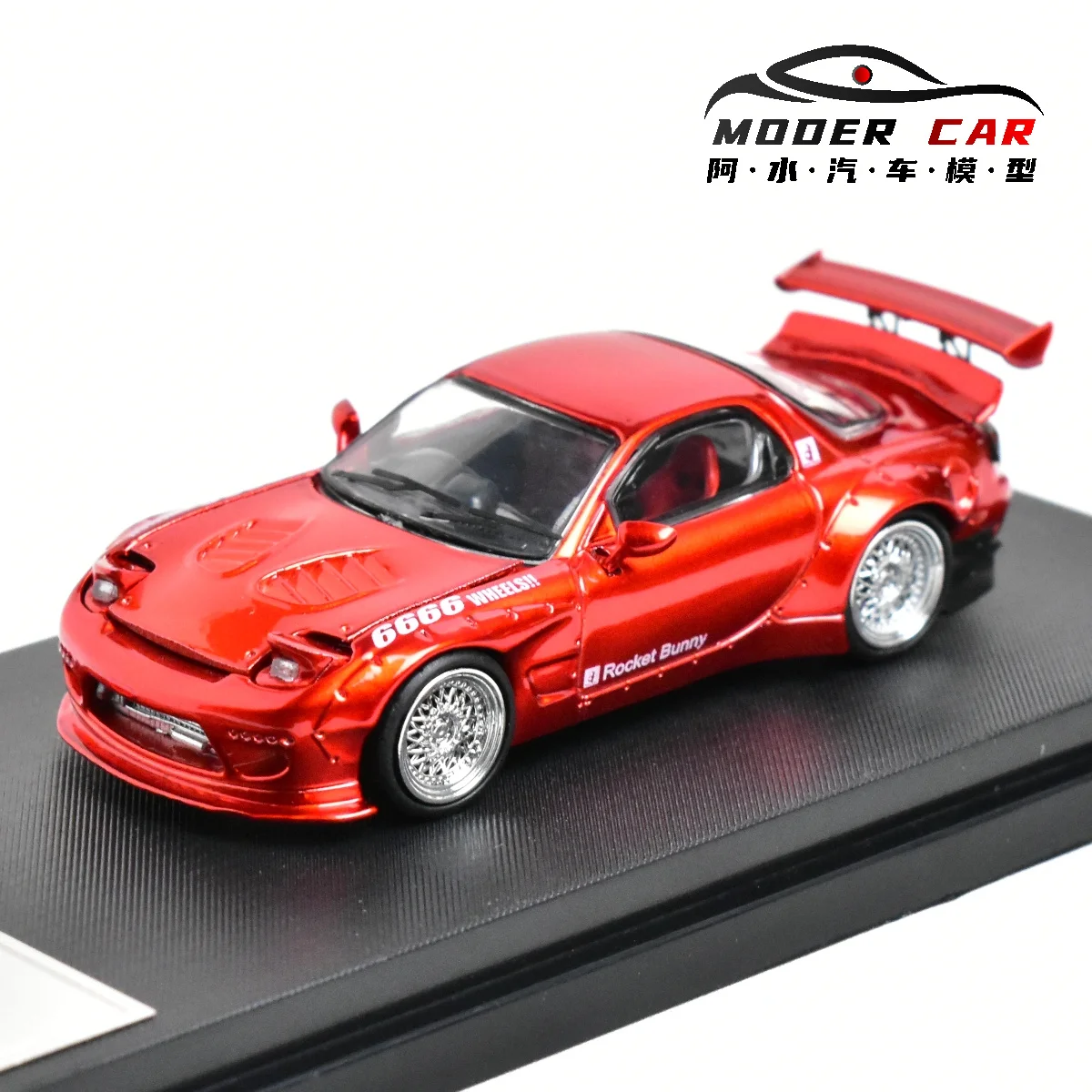 Master 1:64 Mazda RX7 FD3S Rocket Bunny Diecast Model Car